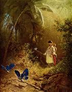 Carl Spitzweg Der Schmetterlingsjager USA oil painting artist